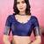 navy blue zari weaving motifs saree with woven pallu