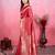 red zari weaving motifs saree with woven pallu