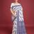 navy blue all-over jacquard work saree 