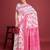 pink all-over jacquard work saree 