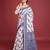 navy blue all-over jacquard work saree 
