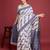 navy blue all-over jacquard work saree 
