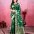green zari woven saree with blouse