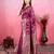 magenta zari woven saree with blouse