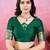 green zari weaving motifs saree with woven pallu