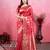 red zari woven saree with blouse
