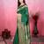 green zari weaving motifs saree with woven pallu