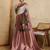 magenta soft silk blend saree with blouse