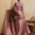 magenta soft silk blend saree with blouse