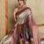 magenta soft silk blend saree with blouse