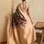 brown soft silk blend saree with blouse