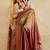peach soft silk blend saree with blouse