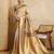 beige soft silk blend saree with blouse