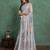grey viscose digital print saree with rich pallu