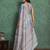 grey viscose digital print saree with rich pallu
