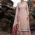 Peach faux georgette embroidery work wedding wear palazzo set