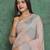 beige viscose digital print saree with rich pallu