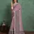 lavender viscose digital print saree with rich pallu