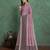 lavender viscose digital print saree with rich pallu