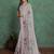 grey viscose digital print saree with rich pallu