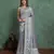grey viscose digital print saree with rich pallu