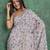 grey viscose digital print saree with rich pallu