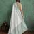 white viscose digital print saree with rich pallu