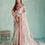 beige floral digital print silk blend saree