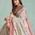 beige floral digital print silk blend saree