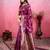 magenta zari woven all over motifs saree