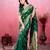 green zari woven all over motifs saree