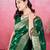 green zari woven all over motifs saree