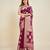 magenta soft organza intricate zari weaving saree