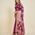 magenta soft organza intricate zari weaving saree