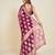 magenta soft organza intricate zari weaving saree