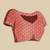 red soft organza intricate zari weaving saree