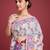 pink heavy jacquard saree with weaving pallu