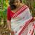 white intricate jacquard weaving saree