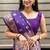 purple banarasi silk blend intricate self weave saree