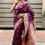 purple banarasi silk blend intricate self weave saree
