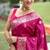 pink banarasi silk blend intricate self weave saree