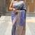 grey banarasi silk blend intricate self weave saree
