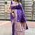 purple banarasi silk blend intricate self weave saree