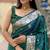 blue banarasi silk blend intricate self weave saree