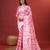 pink jacquard saree with all over work pallu