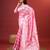 pink jacquard saree with all over work pallu