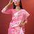 pink jacquard saree with all over work pallu