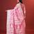 pink jacquard saree with all over work pallu