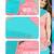 Pink and Sky blue embroidered cotton semi stitched salwar with dupatta