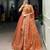 Luxurious Gold Silk Lehenga with Embroidered Dupatta